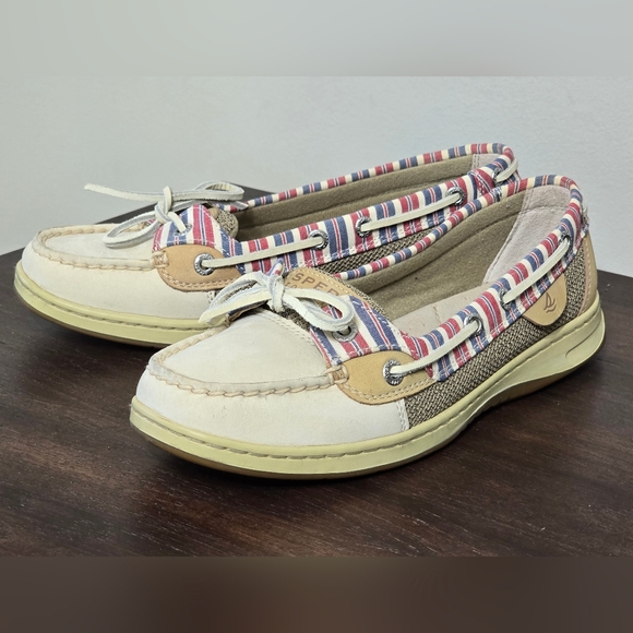 Sperry Angelfish Striped Boat Shoes Women's Size 7.5M - Picture 5 of 13